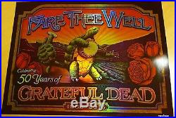 Grateful Dead Terrapin Turtle GD50 2015 Poster Fare Thee Well Brian Carroll