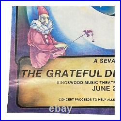 Grateful Dead The Band Seva 3rd Eye Ball Poster 1984 Eyeball Toronto D. Wildfong