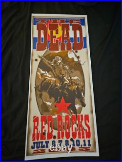 Grateful Dead The Dead Signed Autographed Poster Artist Red Rocks Concert Poster