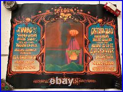 Grateful Dead The Who Fillmore Bill Graham Rick Griffin Poster 1968 Vintage O44