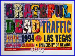 Grateful Dead Traffic Signed UNLV Las Vegas 1994 Original Concert Poster
