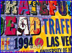 Grateful Dead Traffic Signed UNLV Las Vegas 1994 Original Concert Poster