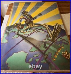 Grateful Dead Truckin' Through Europe Print Vintage Relix Studio B Rare
