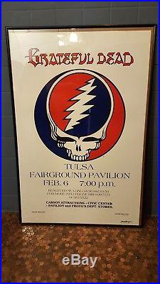 Grateful Dead Tulsa 1979 poster RARE/LIMITED Signed by Carl Barger