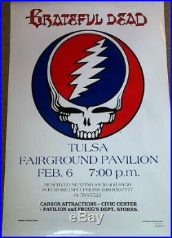 Grateful Dead Tulsa Oklahoma Fairgrounds ORIGINAL Poster 1979 Steal Your Face