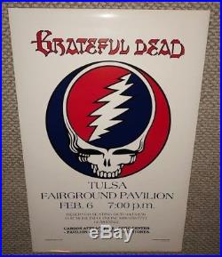 Grateful Dead Tulsa Oklahoma Fairgrounds Original Poster 1979 Steal Your Face
