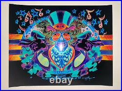 Grateful Dead US Blues Poster Psycho Sam Inverse Variant S/N AP AJ Masthay