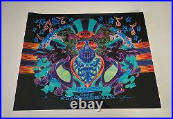 Grateful Dead US Blues Poster Psycho Sam Inverse Variant S/N AP AJ Masthay