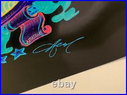 Grateful Dead US Blues Poster Psycho Sam Inverse Variant S/N AP AJ Masthay