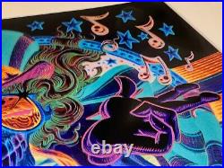 Grateful Dead US Blues Poster Psycho Sam Inverse Variant S/N AP AJ Masthay