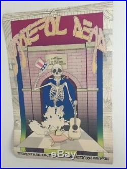 Grateful Dead UVA 1982 XL Silkscreen Concert Poster by Dwyer