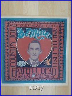 Grateful Dead Vintage Concert Poster Carousel Ballroom Valentine's Day Concert