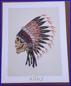 Grateful Dead Wes Lang Warrior Skull Art Print