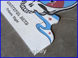 Grateful Dead White Sox corrugated plastic sign, 4 ft by 4 ft, Tribute Night