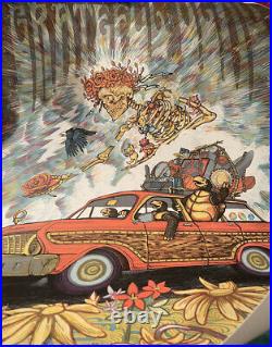 Grateful Dead Zeb Love LE Screen Print Run of 150 Signed & Numbered 51/150
