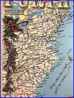 Grateful Dead and Company Further set of 2 posters US Map June 3-4 2011 DuBois