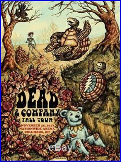 Grateful Dead and & Company Gig Poster 11/25 Columbus, OH Fall Tour 2017 Print