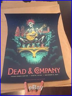 Grateful Dead and & Company Gig Poster 12/2 Austin TX Texas Fall Tour 2017 Print