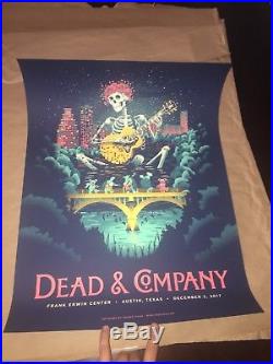 Grateful Dead and & Company Gig Poster 12/2 Austin TX Texas Fall Tour 2017 Print