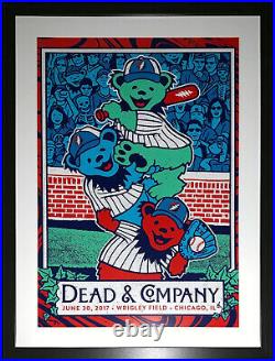 Grateful Dead and Company Wrigley Field Chicago 18x24 Poster Framed 6/30/17 2017