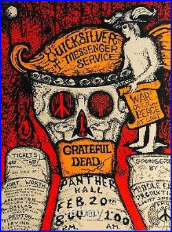 Grateful Dead at Panther Hall, Fort Worth, Texas Concert Poster from Feb. 1970