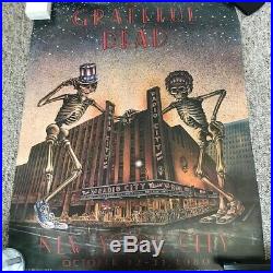 Grateful Dead-authentic original poster 1980-Radio City Music Hall-New York City