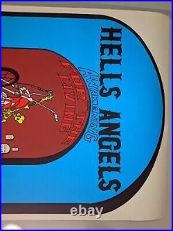 Grateful Dead poster 1971 Hell's Angels Anderson Theater NYC pristine condition