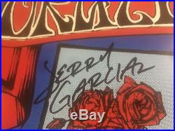 Grateful Dead poster AUTOGRAPHED SIGNED x5 w COA- All core members- JERRY GARCIA