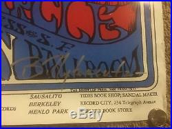 Grateful Dead poster AUTOGRAPHED SIGNED x5 w COA- All core members- JERRY GARCIA
