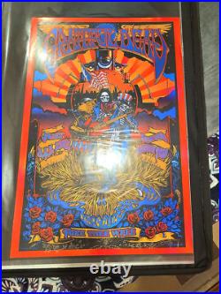 Grateful Dead poster Fare thee well Dick Biffle Heavily Doodled and signed