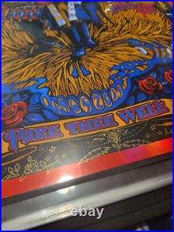 Grateful Dead poster Fare thee well Dick Biffle Heavily Doodled and signed