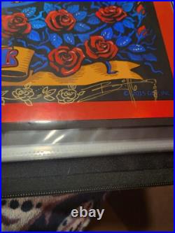Grateful Dead poster Fare thee well Dick Biffle Heavily Doodled and signed
