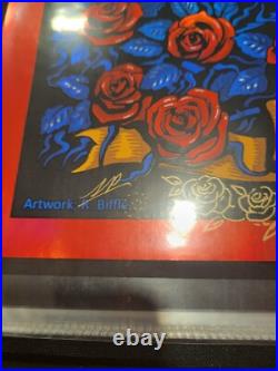 Grateful Dead poster Fare thee well Dick Biffle Heavily Doodled and signed