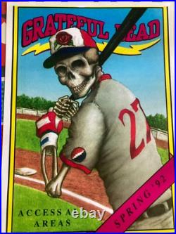 Grateful Dead poster Spring 92 ultra rare skeleton