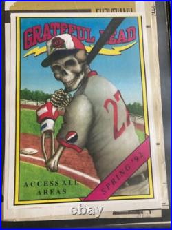 Grateful Dead poster Spring 92 ultra rare skeleton