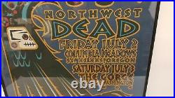Grateful Dead poster framed Northwest Dead July 2004 45/625 signed