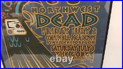 Grateful Dead poster framed Northwest Dead July 2004 45/625 signed Gary Houston