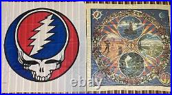 Grateful Dead vintage tapestry lot STEAL YOUR FACE Jeff Bedrick 1984 1985 flag