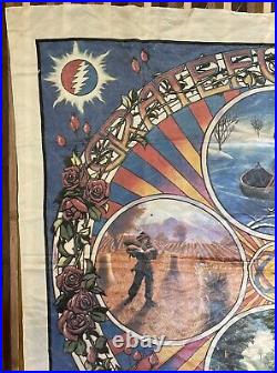 Grateful Dead vintage tapestry lot STEAL YOUR FACE Jeff Bedrick 1984 1985 flag