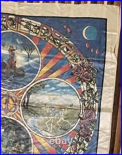 Grateful Dead vintage tapestry lot STEAL YOUR FACE Jeff Bedrick 1984 1985 flag