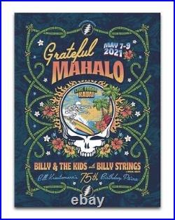 Grateful Mahalo Billy And The Kids Billy Strings Poster Hawaii