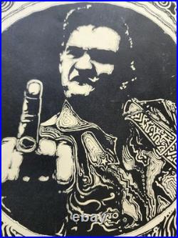 Greatful Dead Concert Art Poster By Blake Wiley Featuring Johnny Cash 2008