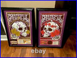 Greatful Dead? . Fare Thee Well Custom Posters 2X Framed Matterd. No Ship