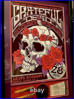 Greatful Dead? . Fare Thee Well Custom Posters 2X Framed Matterd. No Ship