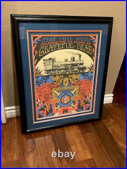 Greatful Dead? . Fare Thee Well Poster Framed Matterd. Signed No Ship