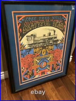 Greatful Dead? . Fare Thee Well Poster Framed Matterd. Signed No Ship