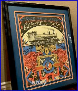 Greatful Dead? . Fare Thee Well Poster Framed Matterd. Signed No Ship