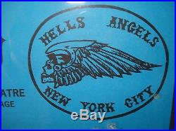 Hells Angels Grateful Dead11/23/1970 Anderson Theatre Concert Poster Amazing