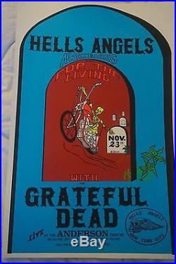 Hells Angels with The Grateful Dead Poster Live at the Anderson Theatre NYC