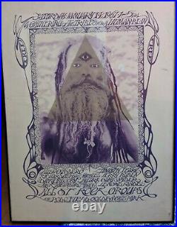 Human Be In Grateful Dead Stanley Mouse Timothy Leary Jan. 14 1967 Concert Poster